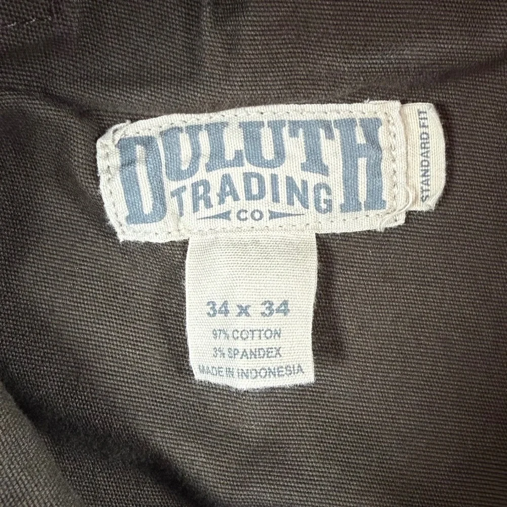 Duluth Trading Co Mens 34x34 Camo Flex Fire Hose Standard Fit Cargo Pants - Picture 7 of 11